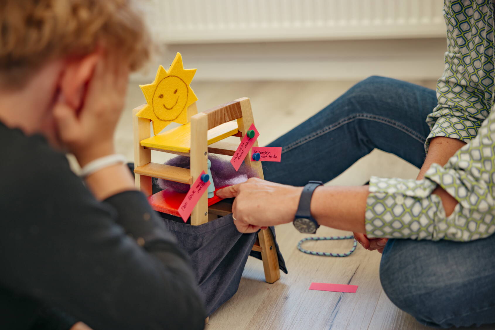 Luke trainiert neue Reaktionsmuster